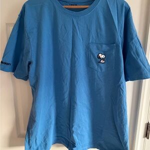 Zara Men's Blue Snoopy Tee